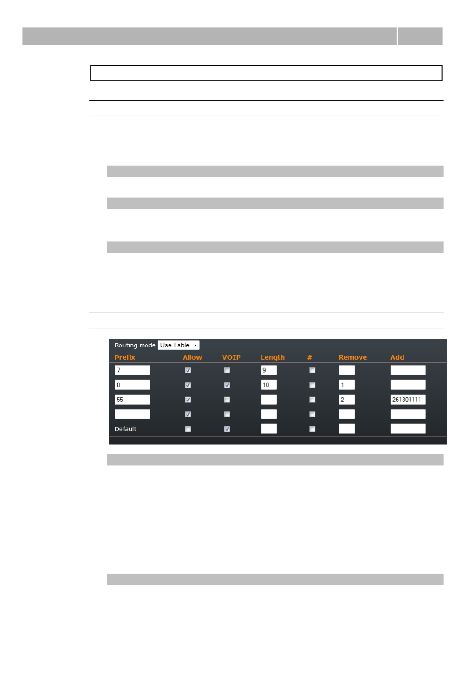 Table of programmable parameters 3.2, Baby call, Routing | 2N Wireless 3G router 2N EasyRoute_old design - User manual, 1571 v1.06 User Manual | Page 51 / 99