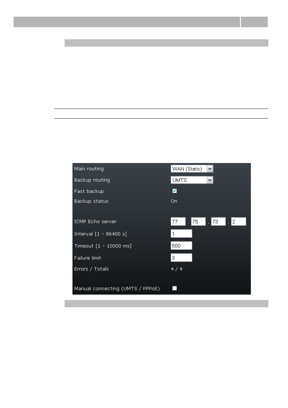 Table of programmable parameters 3.2, Routing | 2N Wireless 3G router 2N EasyRoute_old design - User manual, 1571 v1.06 User Manual | Page 61 / 99