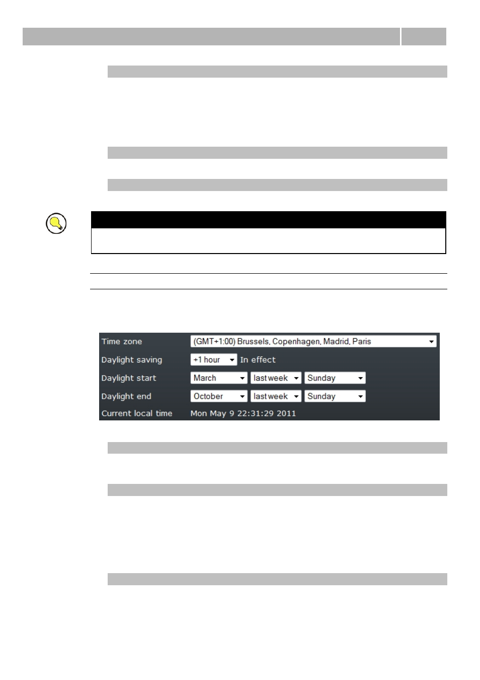 Table of programmable parameters 3.2, Time | 2N Wireless 3G router 2N EasyRoute_old design - User manual, 1571 v1.06 User Manual | Page 76 / 99