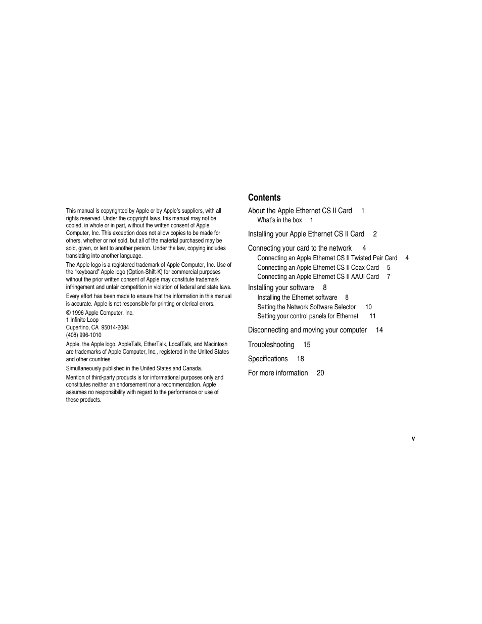 Apple Ethernet CS II Card User Manual | Page 25 / 25