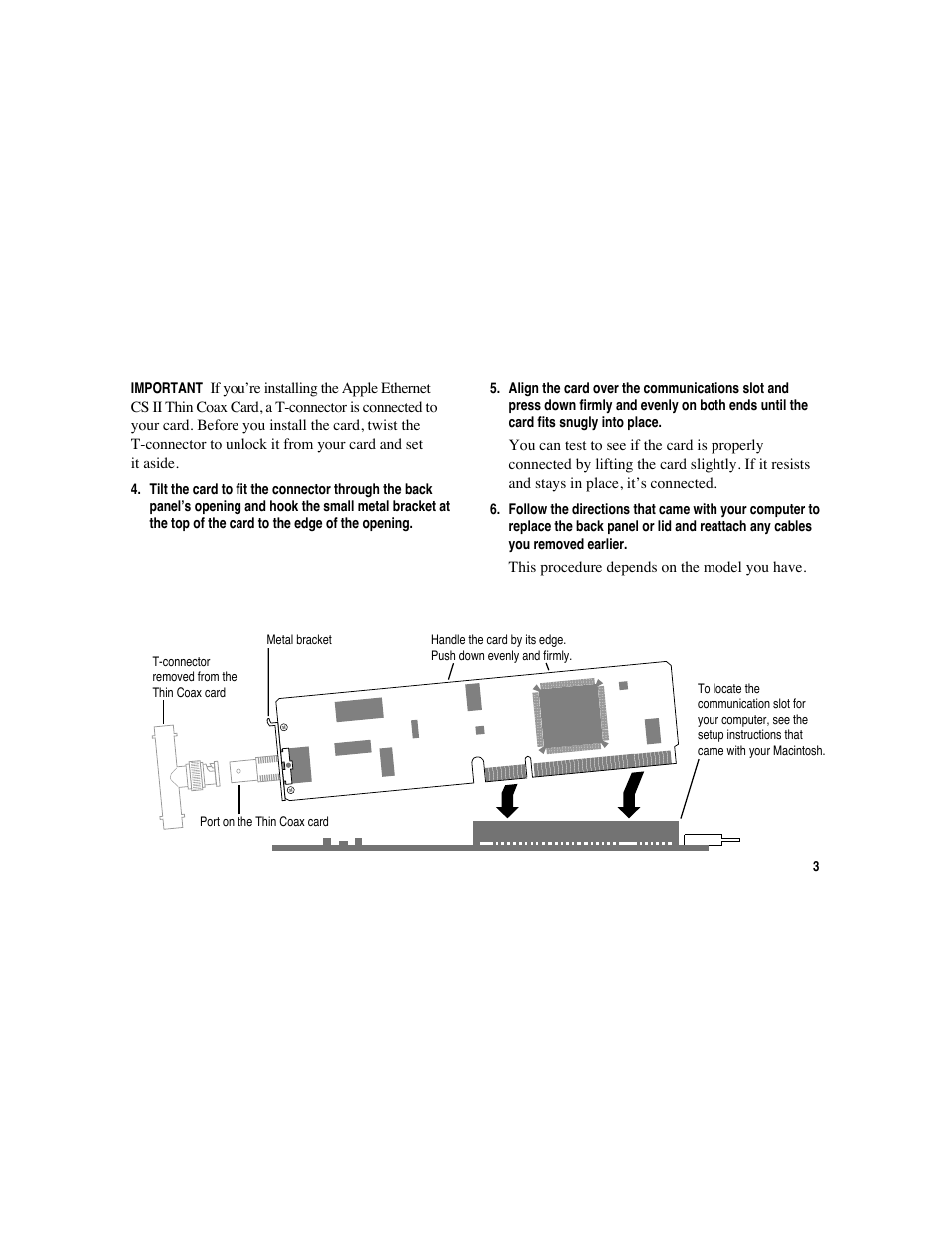 Apple Ethernet CS II Card User Manual | Page 3 / 25