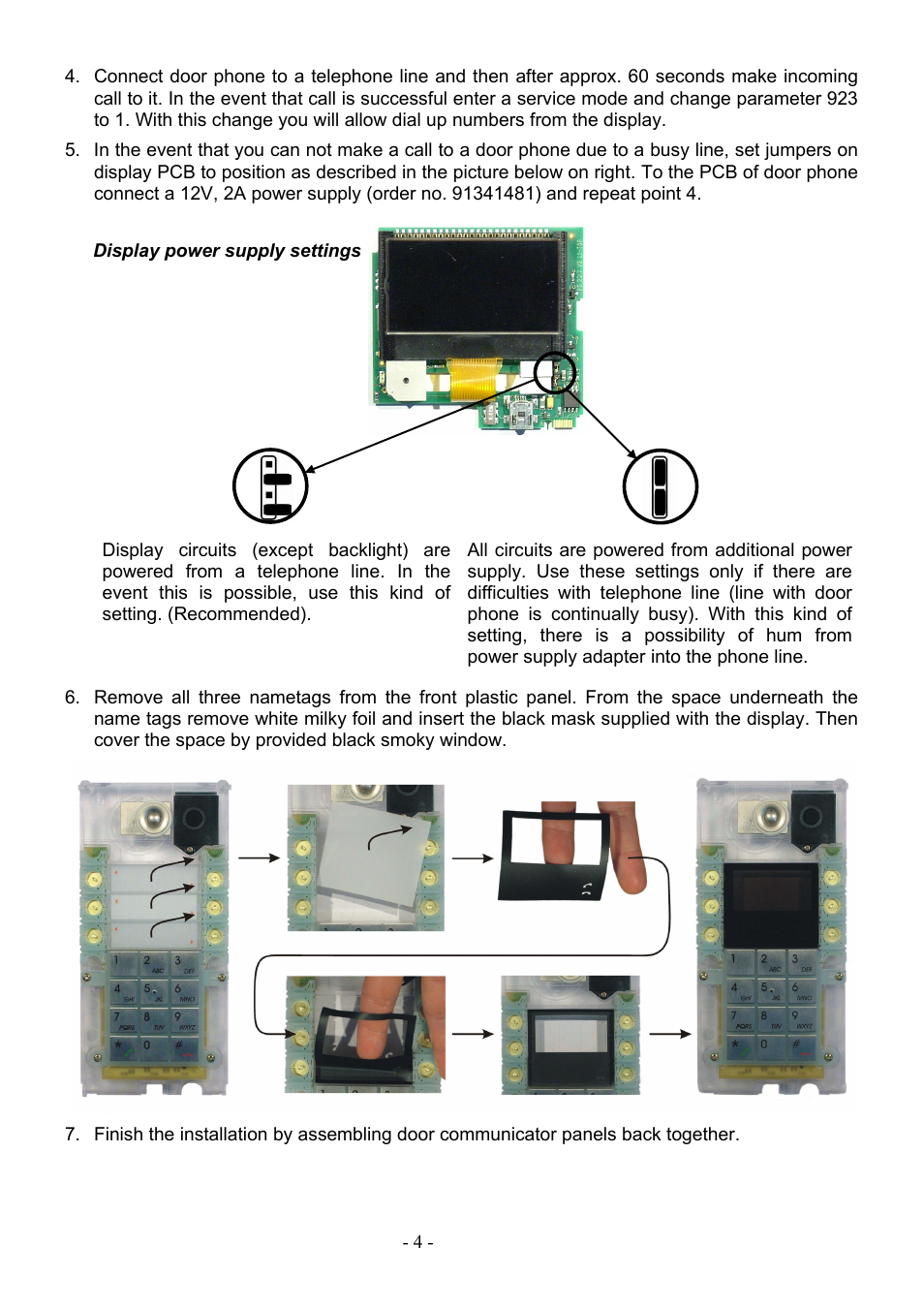 2N Home intercom 2N Helios - Manual - display installation User Manual | Page 4 / 5