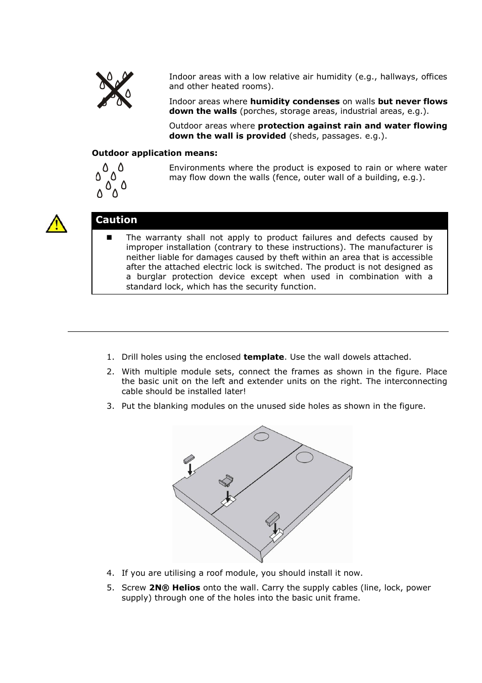 Surface mounting | 2N Door intercom 2N Helios - Manual, 1322 v3.0 User Manual | Page 23 / 76