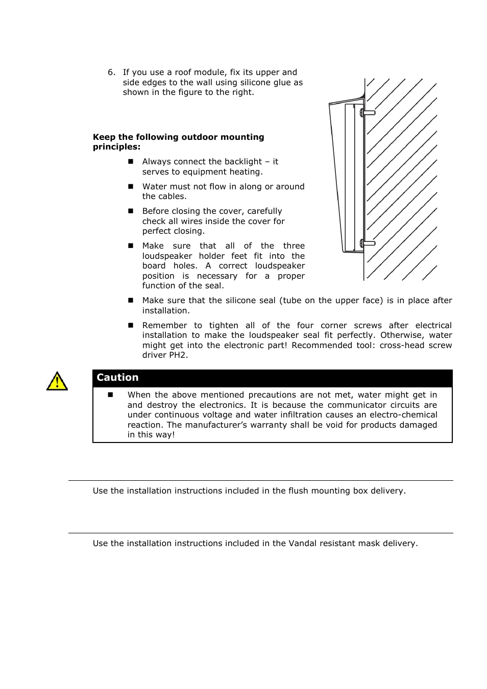 Flush mounting, Vandal resistant mounting | 2N Door intercom 2N Helios - Manual, 1322 v3.0 User Manual | Page 24 / 76