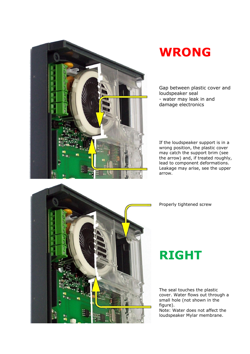 Wrong, Right | 2N Door intercom 2N Helios - Manual, 1322 v3.0 User Manual | Page 40 / 76