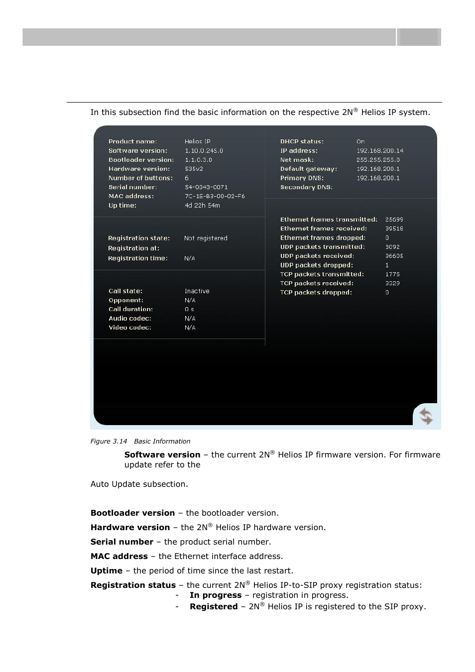 Information, Configuration 3.3 | 2N Helios IP User manual, 1510 v1.13 User Manual | Page 63 / 143