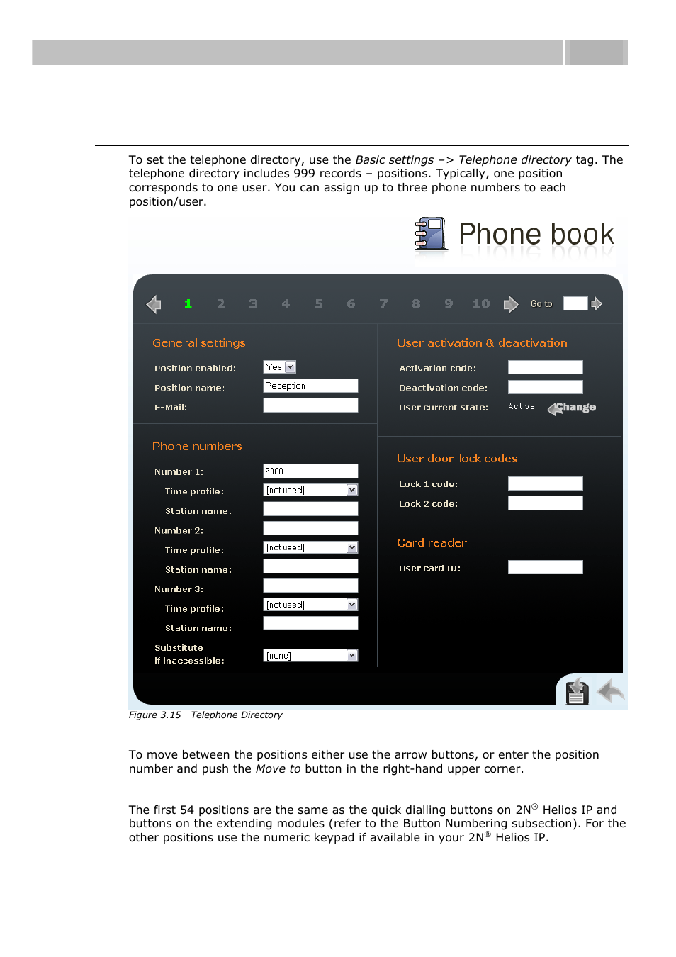 Telephone directory, Configuration 3.3 | 2N Helios IP User manual, 1510 v1.13 User Manual | Page 65 / 143