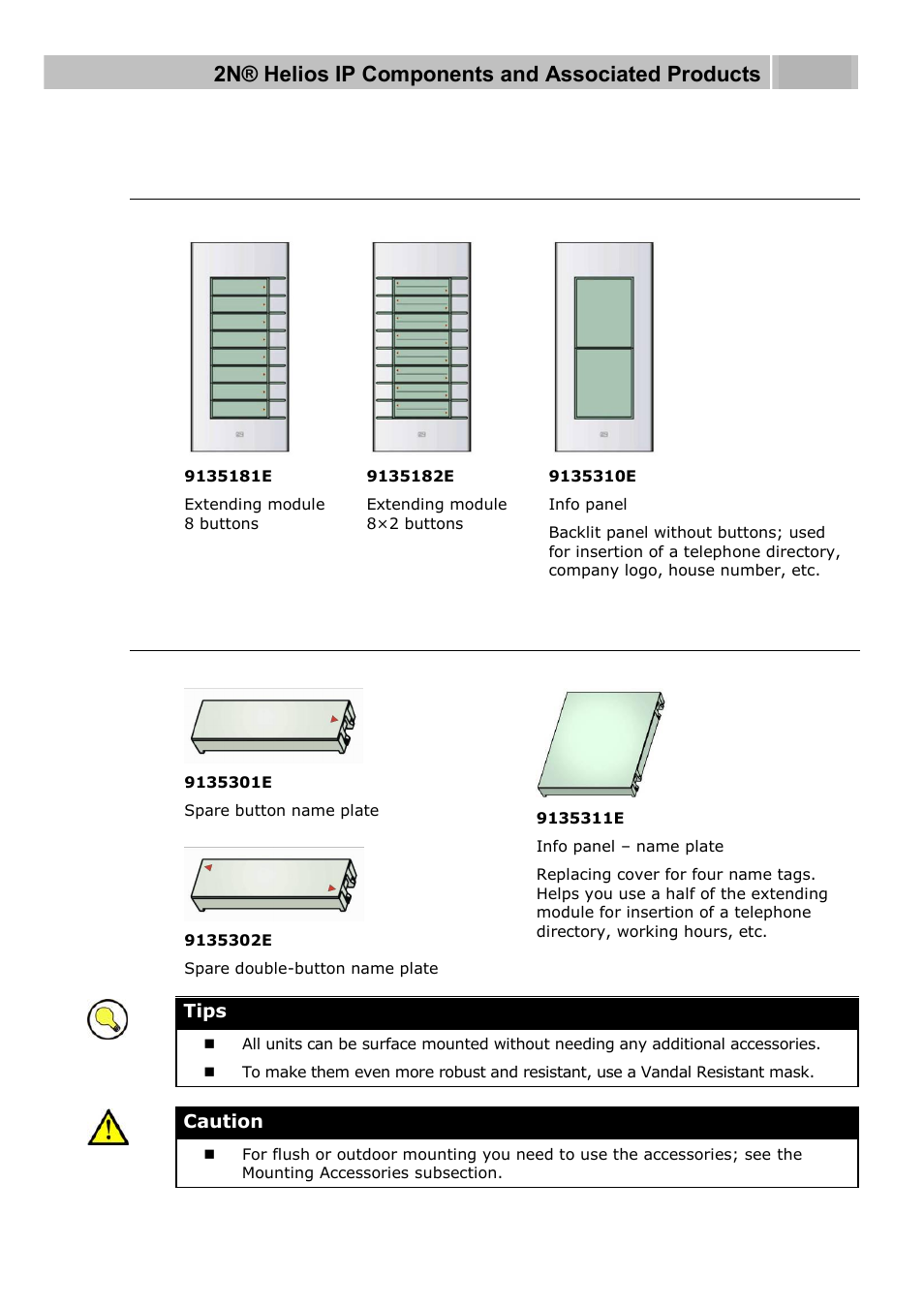 Extending modules, Extenders | 2N Helios IP User manual, 1510 v1.12 User Manual | Page 11 / 127