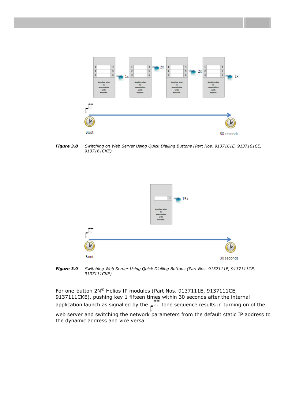 Acoustic signalling and keypad configuration 3.1 | 2N Helios IP User manual, 1510 v1.12 User Manual | Page 49 / 127
