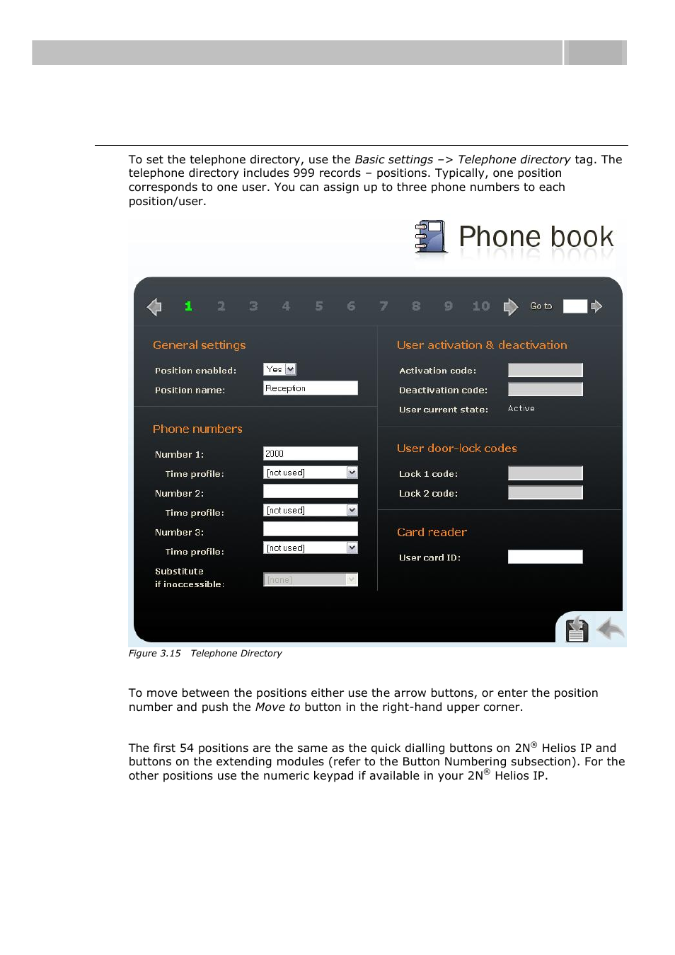 Telephone directory, Configuration 3.3 | 2N Helios IP User manual, 1510 v1.12 User Manual | Page 59 / 127