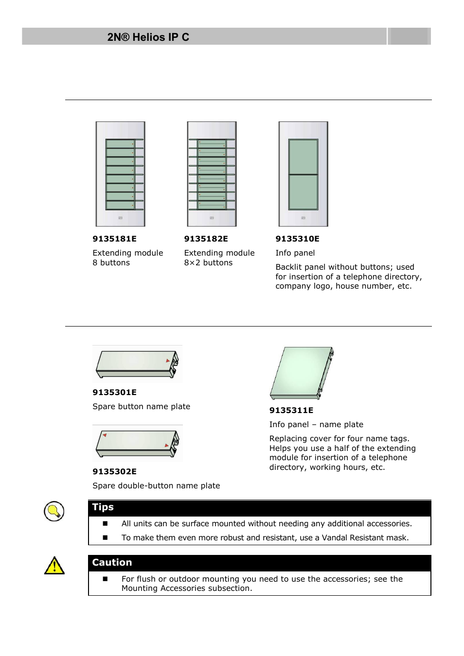 Extending modules, Extenders | 2N Helios IP User manual, 1510 v1.11 User Manual | Page 11 / 119