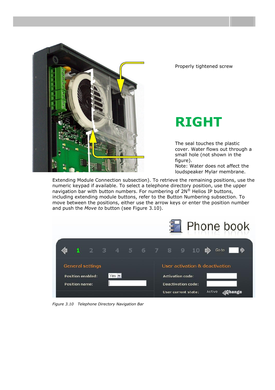 Right, Quick configuration for calling 3.2 | 2N Helios IP User manual, 1510 v1.11 User Manual | Page 52 / 119