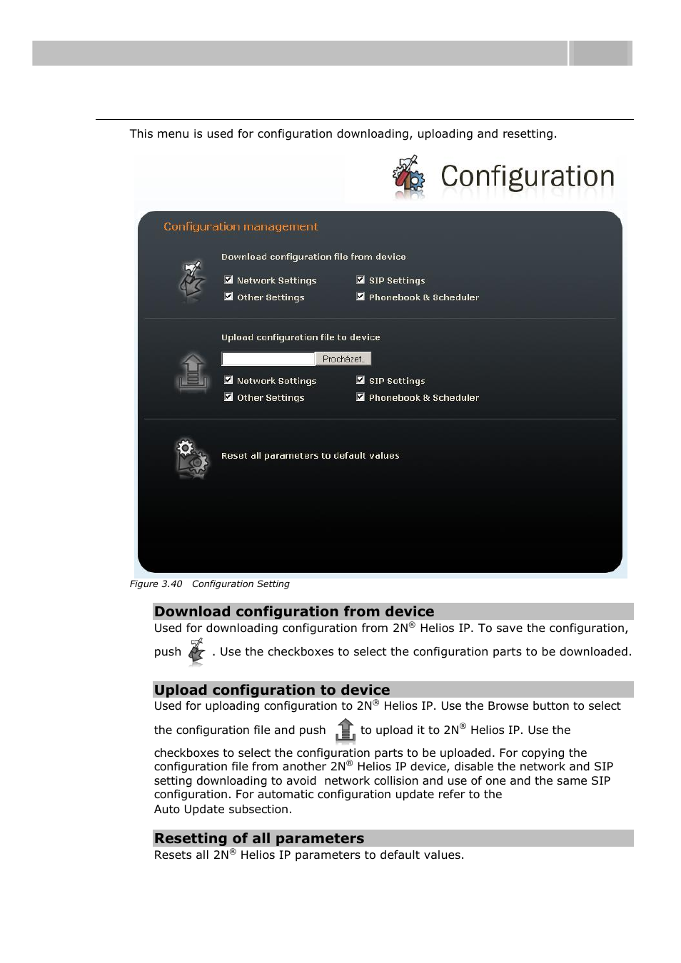 Configuration, Configuration 3.3 | 2N Helios IP User manual, 1510 v1.11 User Manual | Page 93 / 119