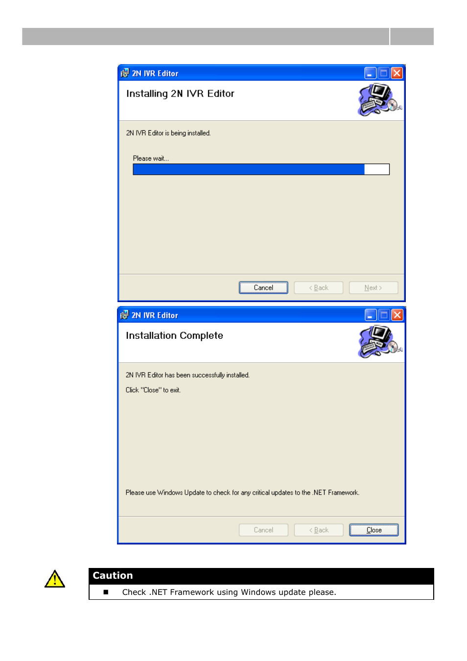 Installation 2.2 | 2N IVR Editor manual v1.0.2 User Manual | Page 14 / 43