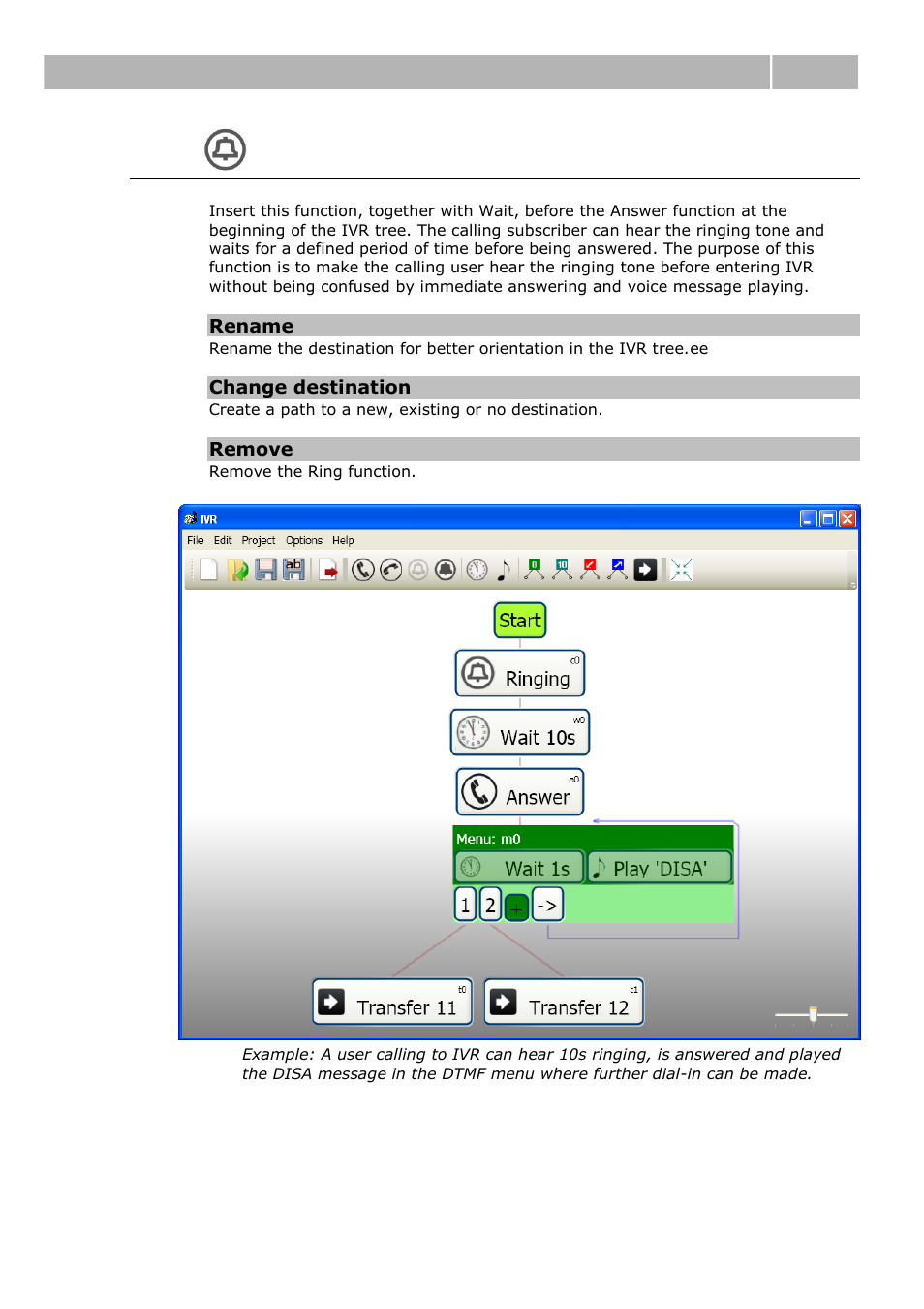Ring, Configuration 4.1 | 2N IVR Editor manual v1.0.2 User Manual | Page 19 / 43