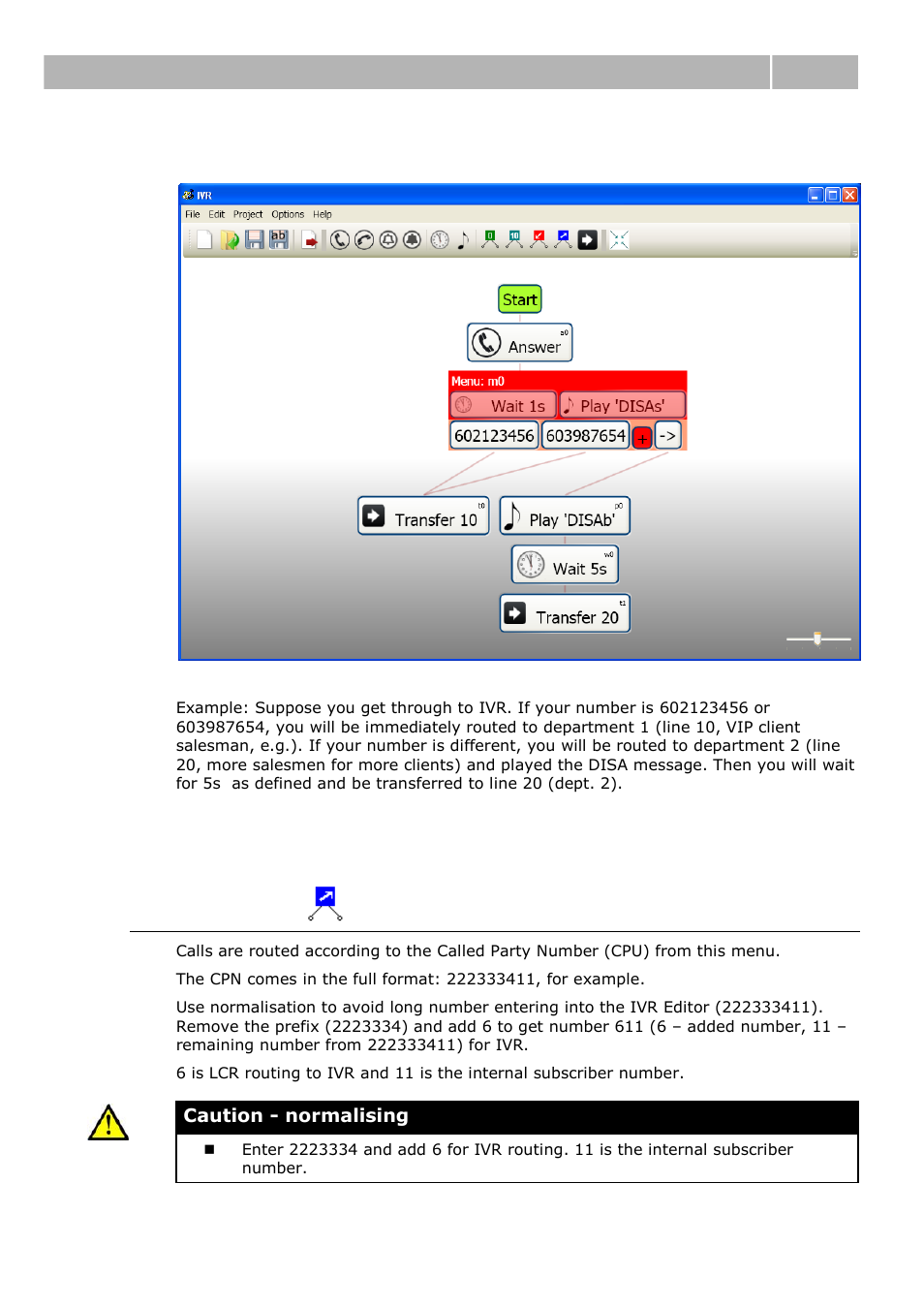 Called menu, Configuration 4.1 | 2N IVR Editor manual v1.0.2 User Manual | Page 26 / 43