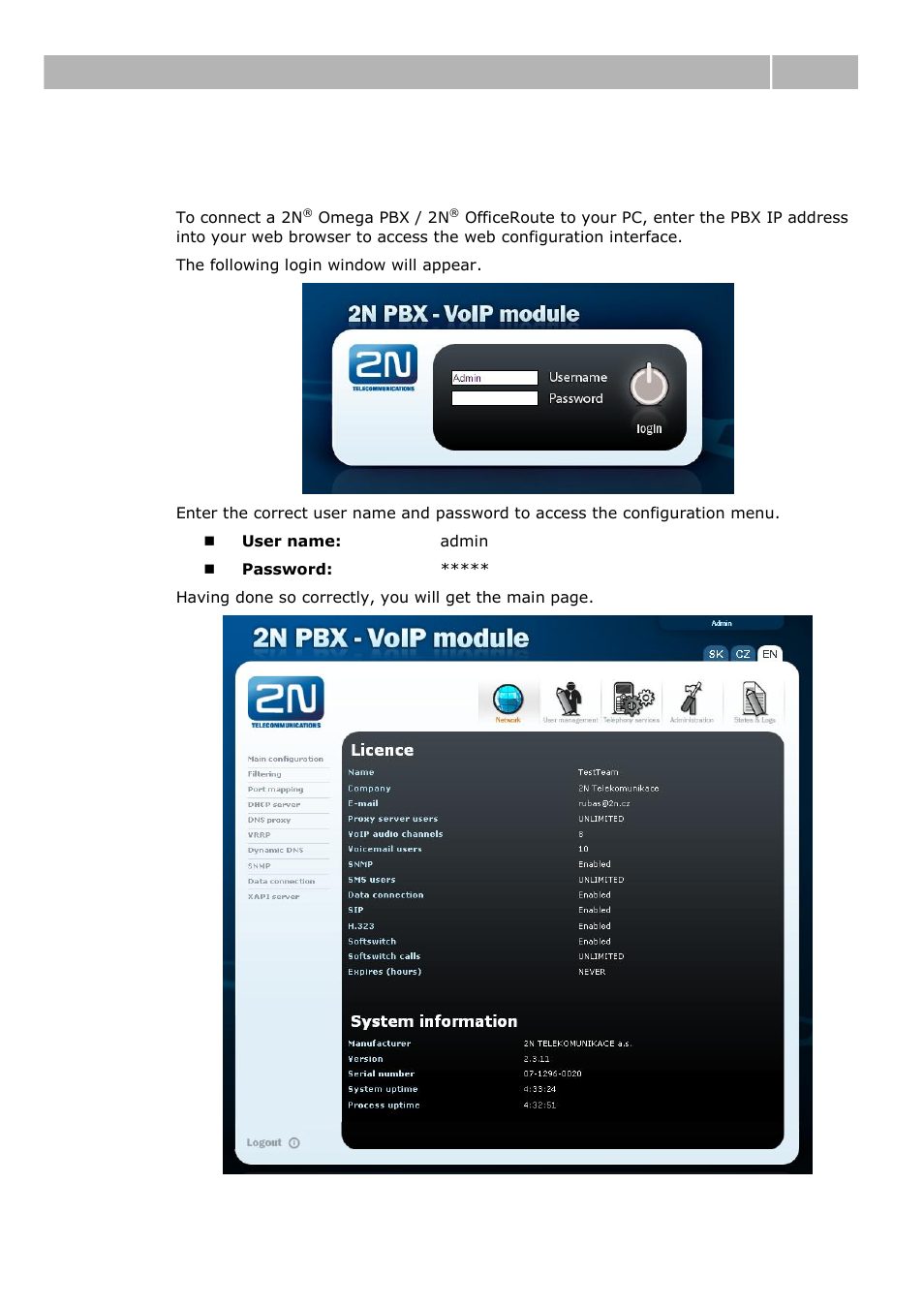 Pbx connection, 1 pbx connection, Pbx connection 5.1 | 2N IVR Editor manual v1.0.2 User Manual | Page 32 / 43