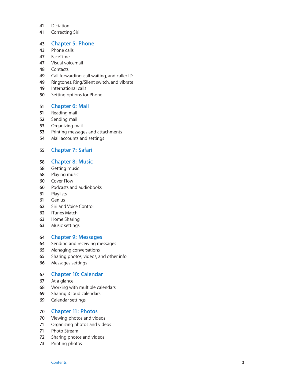 Apple iPhone (For iOS 6.1) User Manual | Page 3 / 156