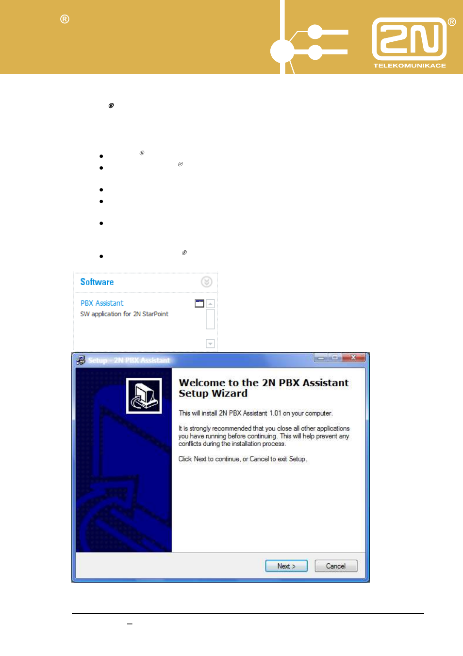Pbx assistant | 2N Omega Lite PBX Assistant - manual v1.2 User Manual | Page 12 / 57