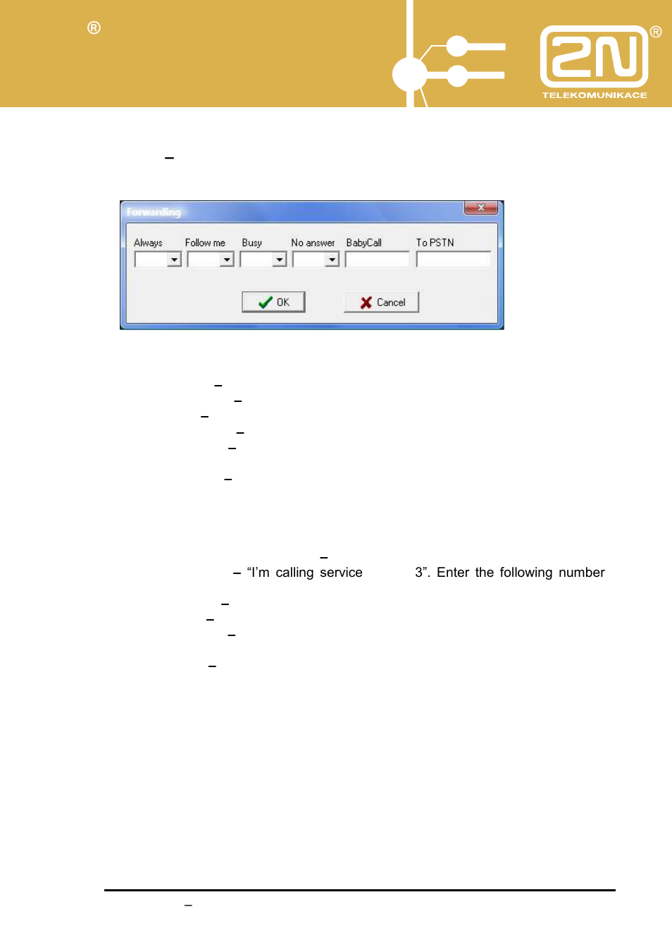 Pbx assistant | 2N Omega Lite PBX Assistant - manual v1.2 User Manual | Page 34 / 57