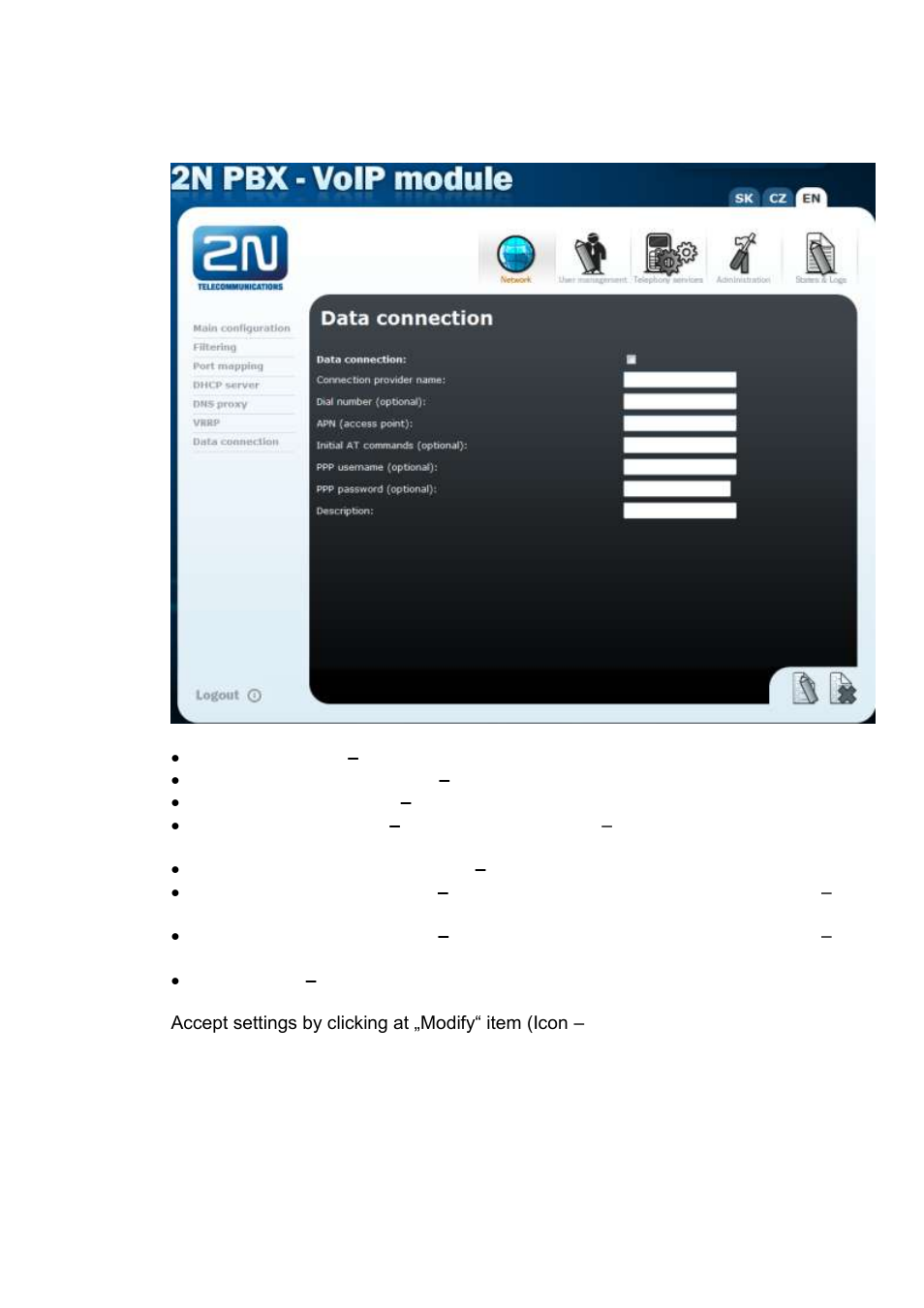 2N Omega series - Configuration Tool manual v1.10 User Manual | Page 61 / 114