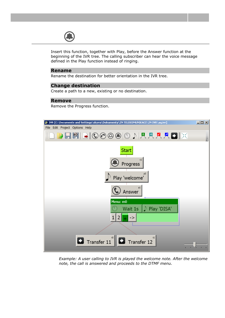 Progress, Configuration 3.1 | 2N IVR Editor manual v1.0 User Manual | Page 20 / 43
