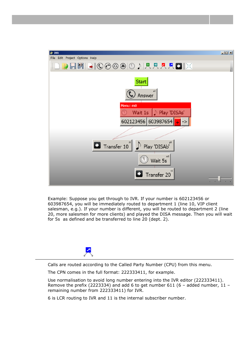 Called menu, Configuration 3.1 | 2N IVR Editor manual v1.0 User Manual | Page 26 / 43