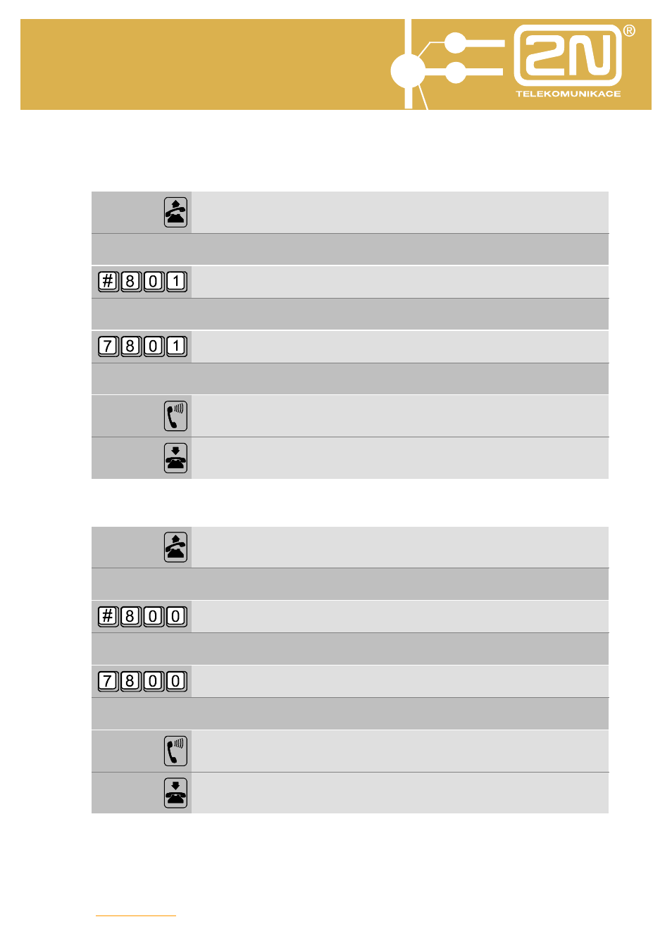 Omega 48 basic services | 2N Omega 48 - Basic Services v1.0 User Manual | Page 34 / 60