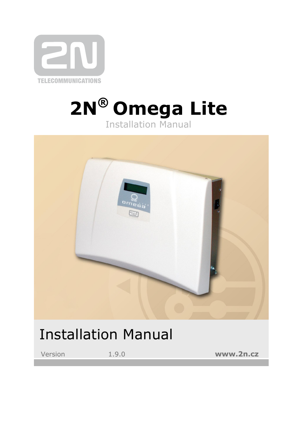 2N Omega Lite - Installation Manual v1.9 User Manual | 58 pages
