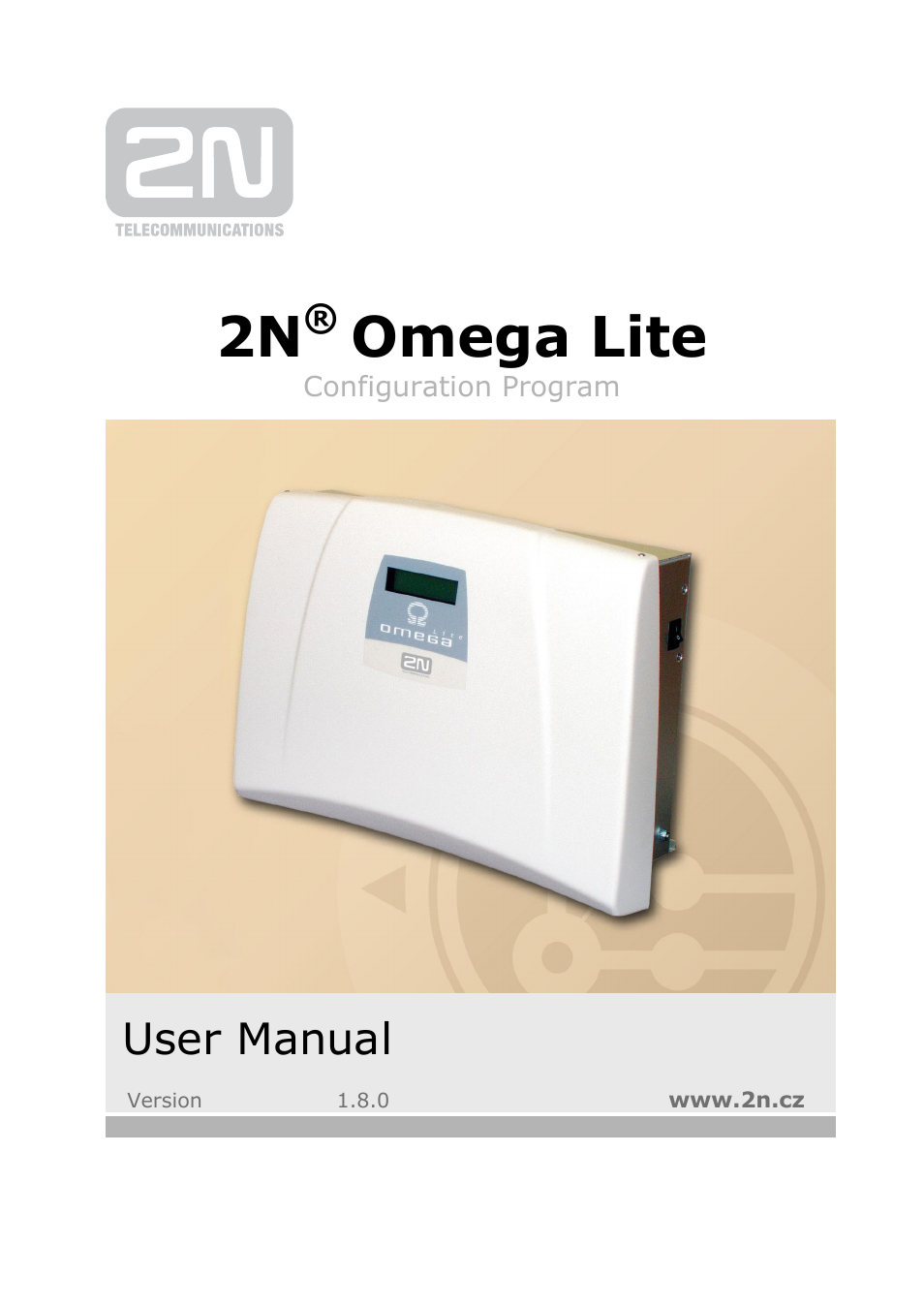 2N Omega Lite - Configuration Tool manual v1.8 User Manual | 112 pages