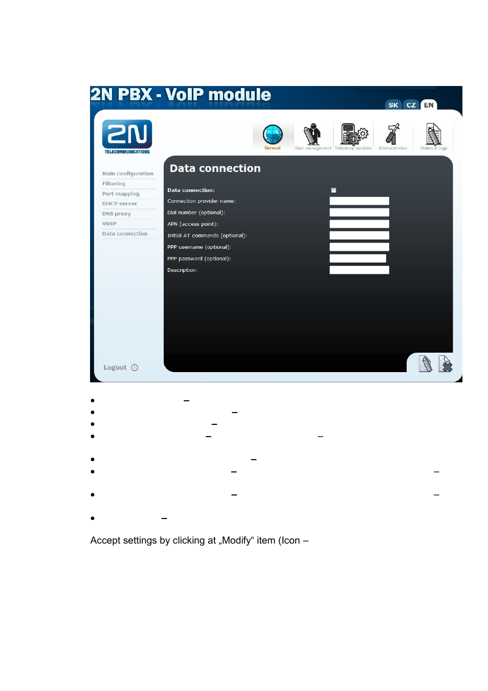 2N Omega Lite - Configuration Tool manual v1.8 User Manual | Page 60 / 112