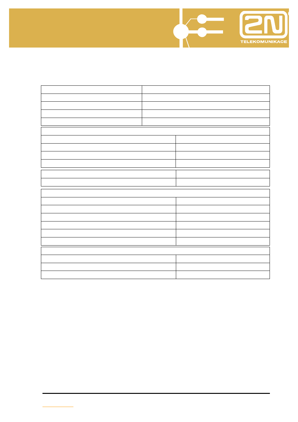 Omega lite installation manual, Technical parameters | 2N Omega Lite - Installation Manual v1.5 User Manual | Page 49 / 53