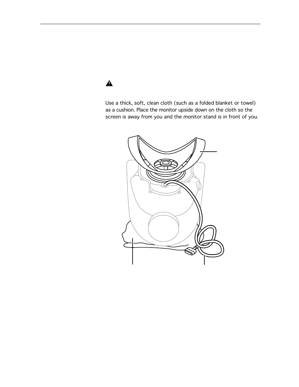 Removing the monitor stand | Apple Studio Display 17 (ADC) Monitor Stand Replacement User Manual | Page 2 / 8