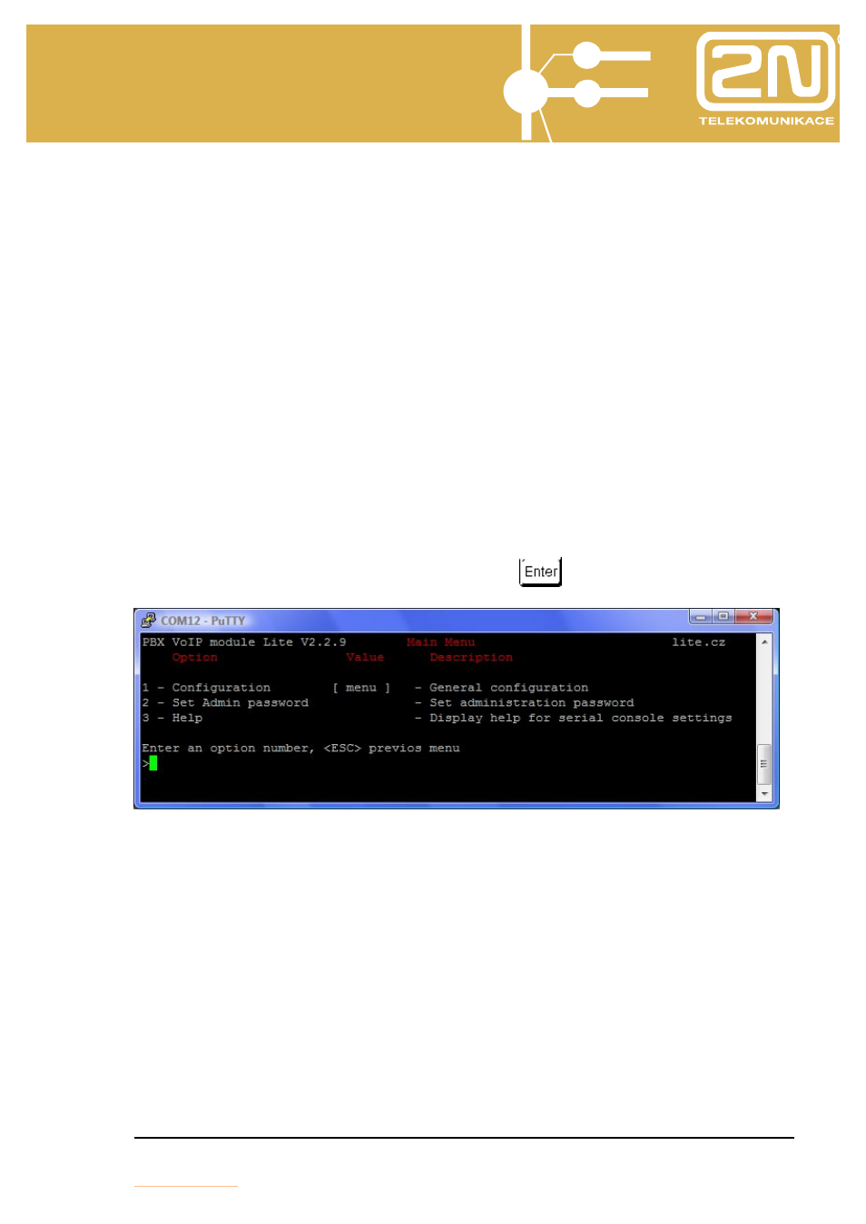 Omega lite ethernet module | 2N Omega Series - VoIP manual v1.2 User Manual | Page 17 / 88