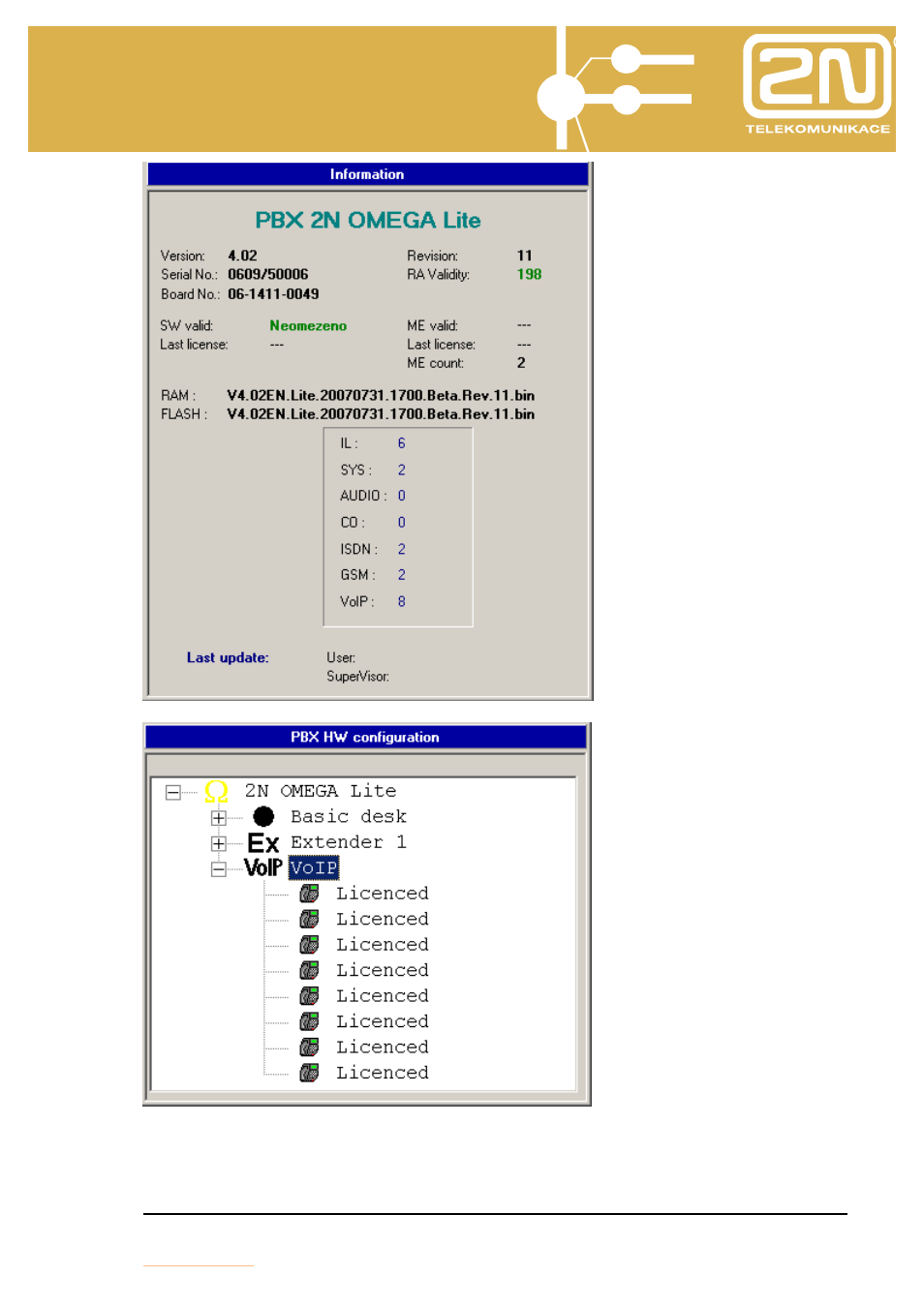 Omega lite ethernet module | 2N Omega Series - VoIP manual v1.2 User Manual | Page 64 / 88