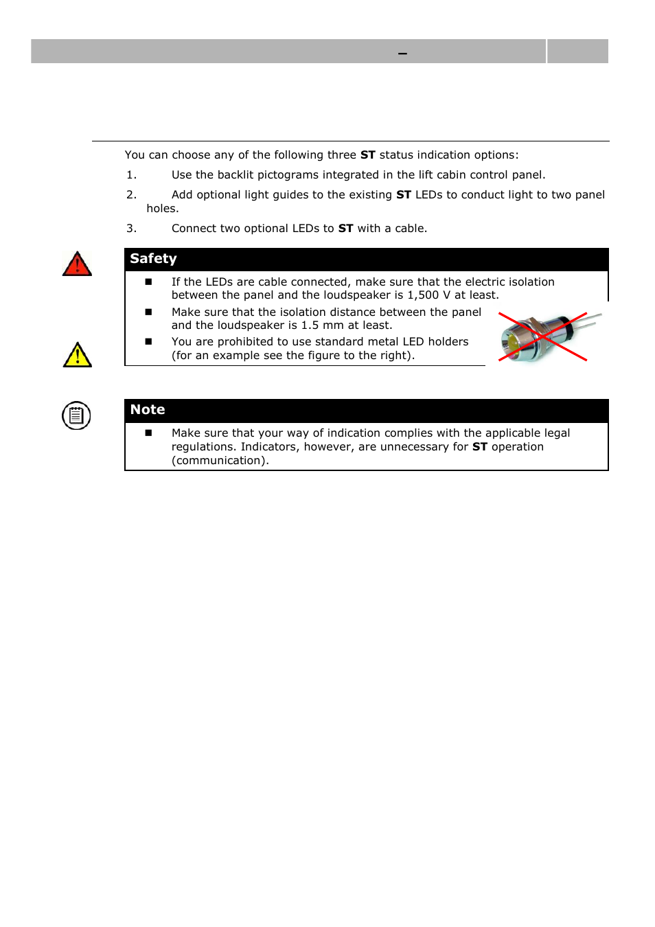 Indicator mounting, Mounting – universal version 2.3 | 2N Lift emergency phone 2N SingleTalk - Manual, 1514 v6.3.0 User Manual | Page 25 / 73
