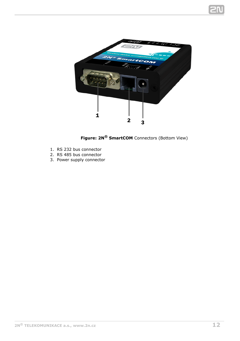 2N M2M Solution 2N SmartCom - User Manual 1.9.0 User Manual | Page 12 / 149
