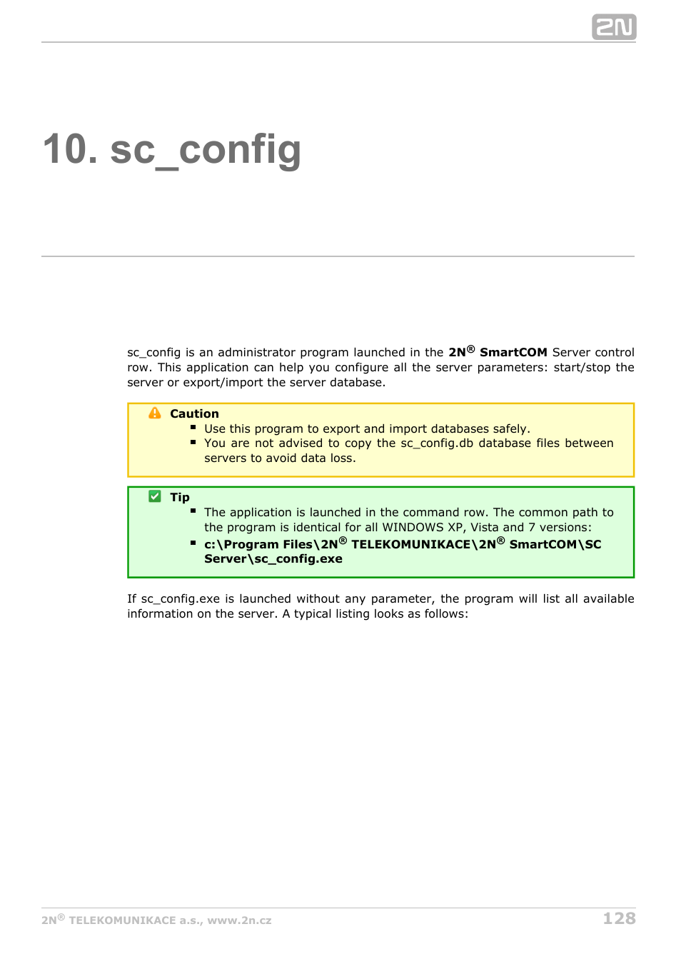Sc_config | 2N M2M Solution 2N SmartCom - User Manual 1.9.0 User Manual | Page 128 / 149