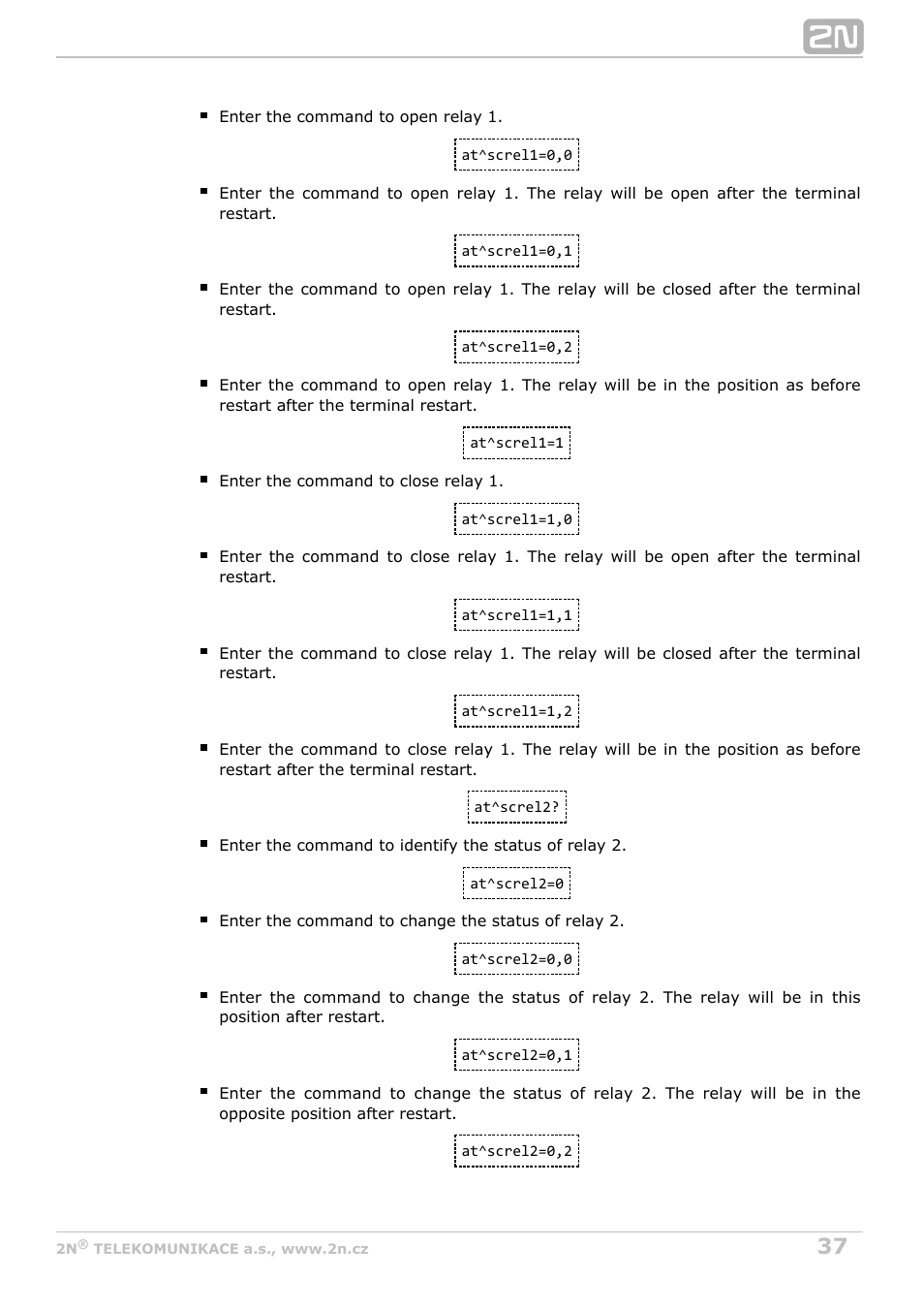 2N M2M Solution 2N SmartCom - User Manual 1.9.0 User Manual | Page 37 / 149