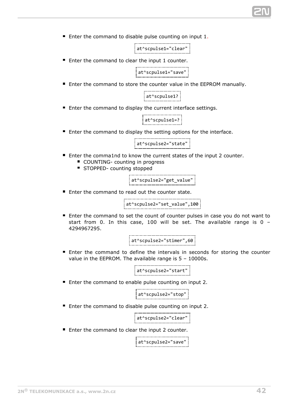 2N M2M Solution 2N SmartCom - User Manual 1.9.0 User Manual | Page 42 / 149