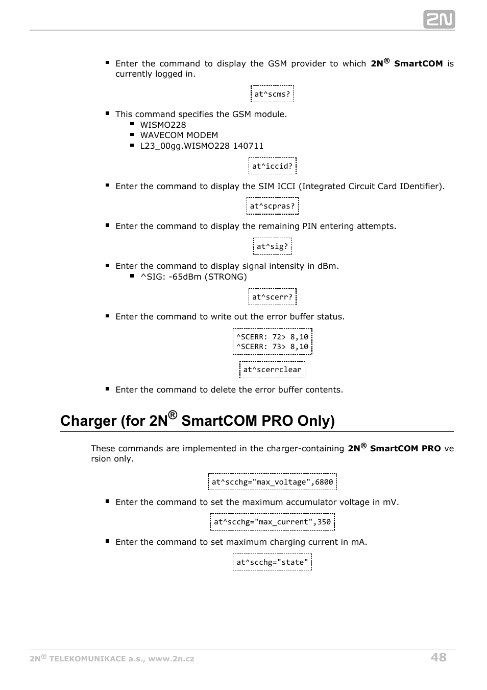 Charger (for 2n smartcom pro only) | 2N M2M Solution 2N SmartCom - User Manual 1.9.0 User Manual | Page 48 / 149