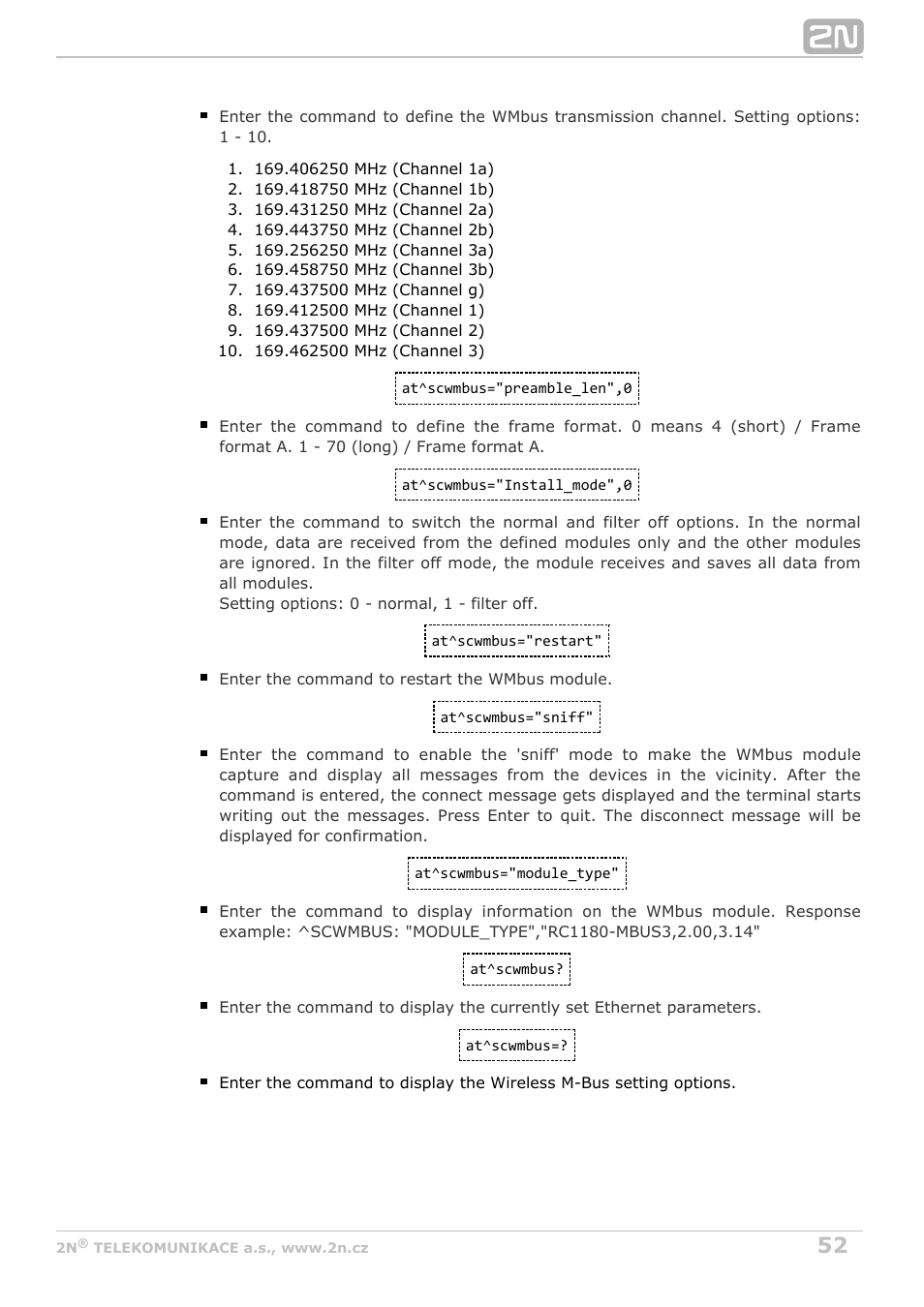 2N M2M Solution 2N SmartCom - User Manual 1.9.0 User Manual | Page 52 / 149