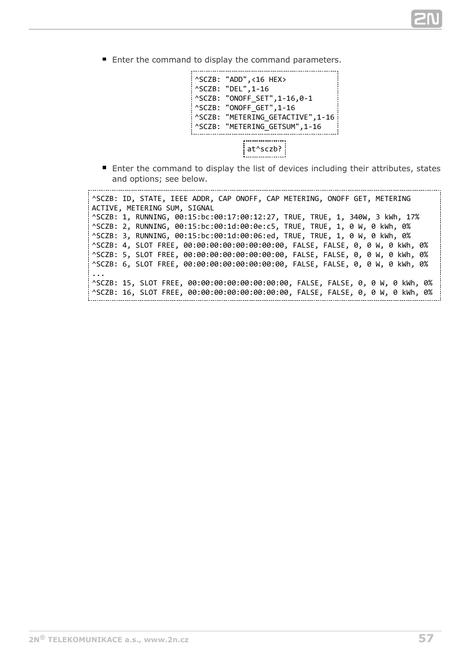 2N M2M Solution 2N SmartCom - User Manual 1.9.0 User Manual | Page 57 / 149