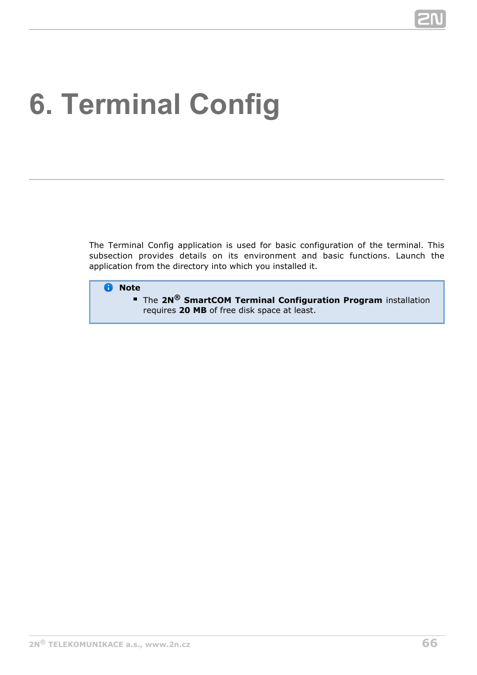 Terminal config | 2N M2M Solution 2N SmartCom - User Manual 1.9.0 User Manual | Page 66 / 149
