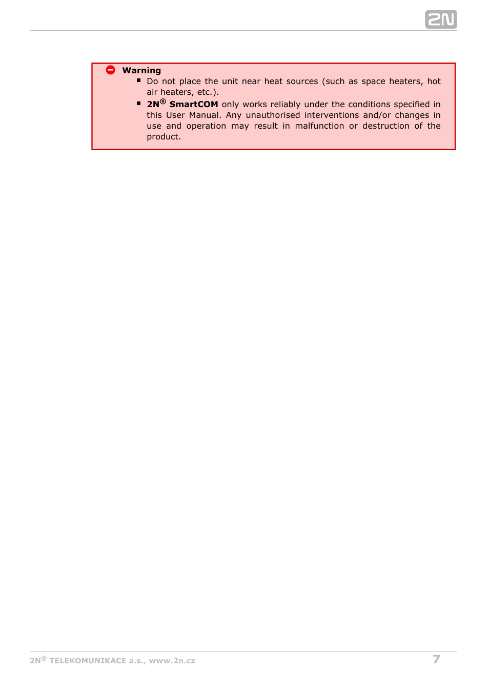2N M2M Solution 2N SmartCom - User Manual 1.9.0 User Manual | Page 7 / 149