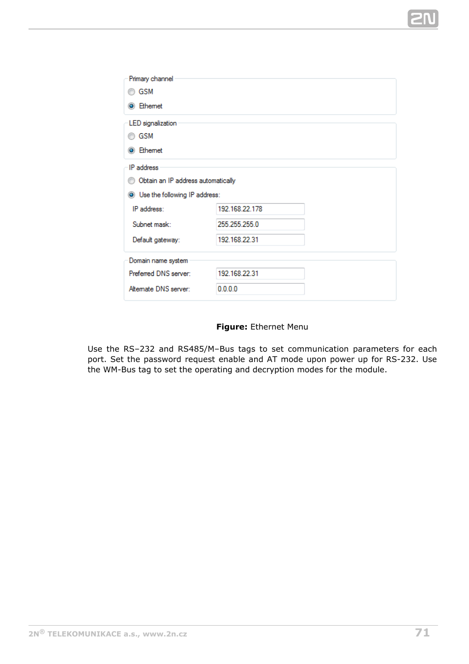 2N M2M Solution 2N SmartCom - User Manual 1.9.0 User Manual | Page 71 / 149