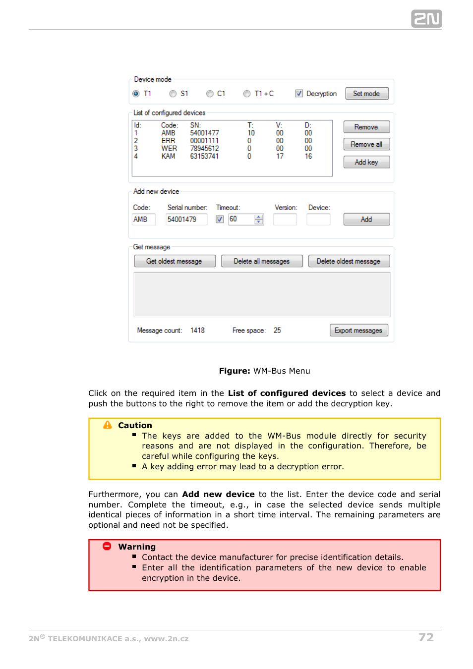 2N M2M Solution 2N SmartCom - User Manual 1.9.0 User Manual | Page 72 / 149