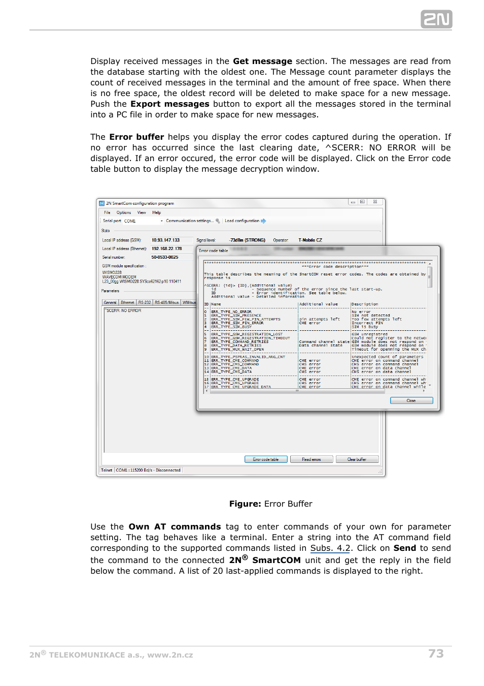 2N M2M Solution 2N SmartCom - User Manual 1.9.0 User Manual | Page 73 / 149