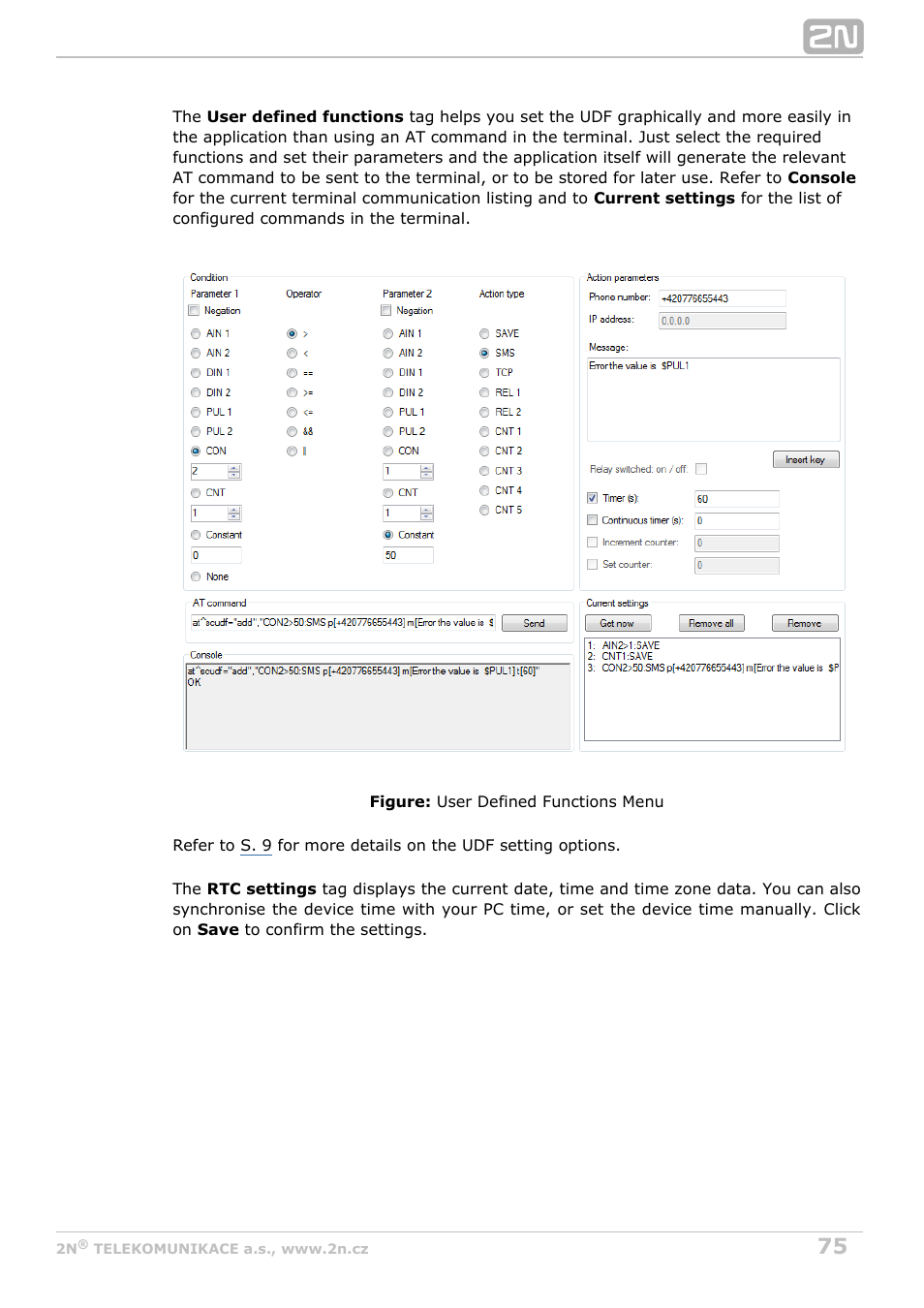 2N M2M Solution 2N SmartCom - User Manual 1.9.0 User Manual | Page 75 / 149
