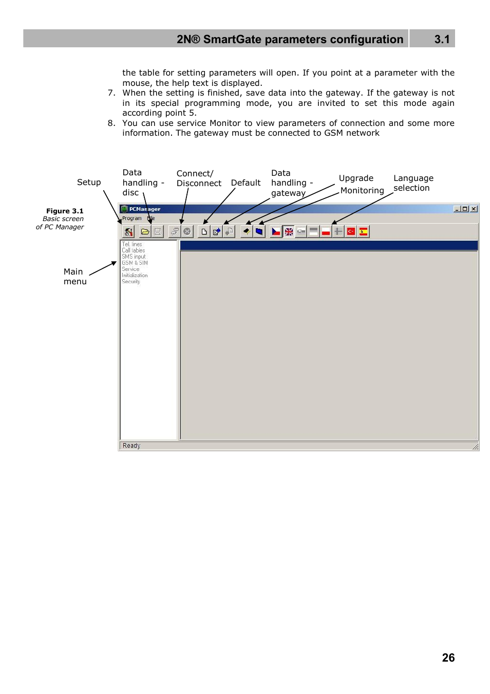 2n® smartgate parameters configuration 3.1 | 2N Fixed line replacement with 2N SmartGate - Manual v1.1.2 User Manual | Page 26 / 89